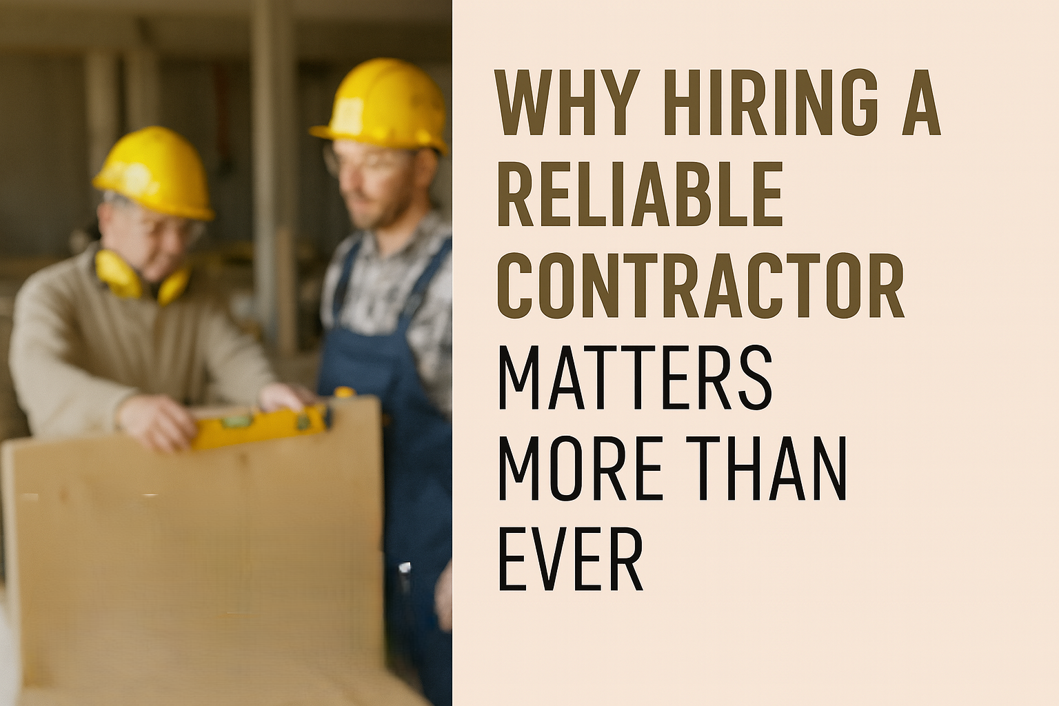 A reliable contractor protects your budget, schedule and compliance — and ultimately, your peace of mind.