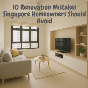 Common renovation mistakes in Singapore HDB and condo homes