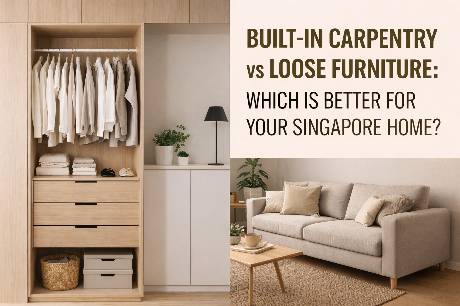 Built-In Carpentry vs Loose Furniture: Which Is Better?